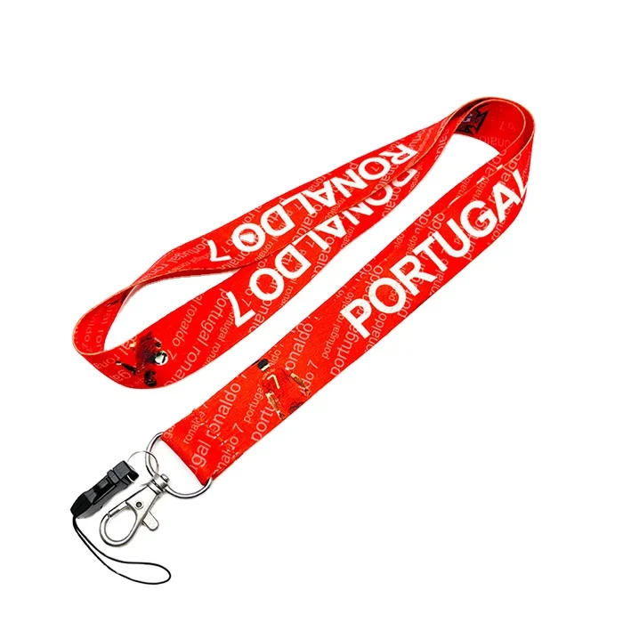 Red Greek Letter Embroidered Lanyard Dst Fabric Woven Lanyard - Buy ...