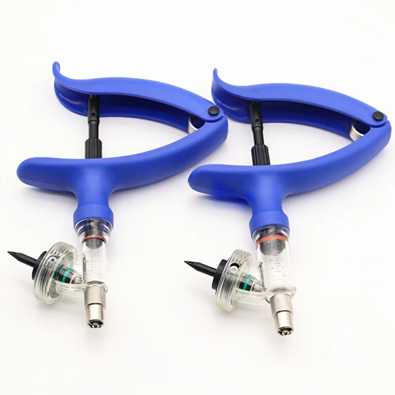 0.1-2ML Automatic Veterinary Vaccine Syringe Automatic Syringe With Four Medicine Bottle Holders