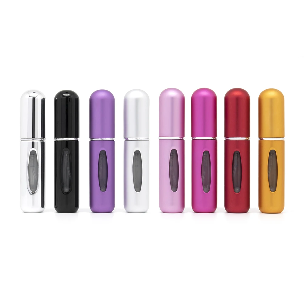 5ml 6ml 8ml 10ml Portable Mini Refillable Aluminum Empty Atomizer Spray Perfume Bottle