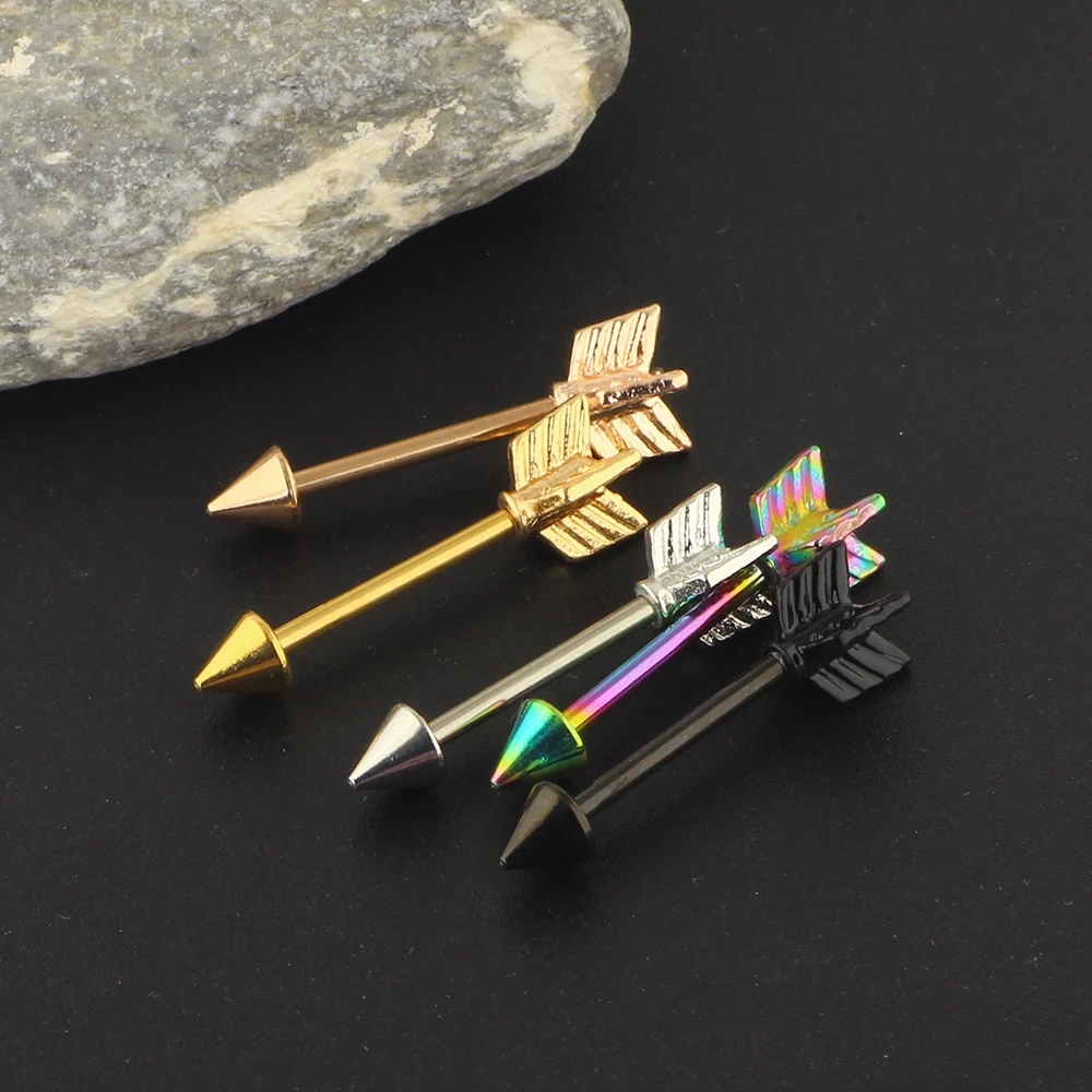 Surgical Steel Arrow Nipple Rings Barbells Body Piercing Jewelry Nipple bar Nipple Piercings
