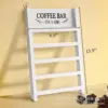 กาแฟสติ๊ก ใบไม้สีขาว-เขียว
