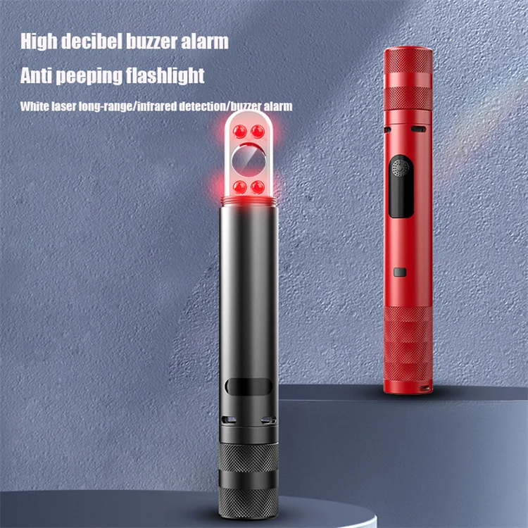 Poderoso laser branco liga de alumínio eletrônico duplo arco lanterna SOS ajuda lanterna com arco mais leve e alarme