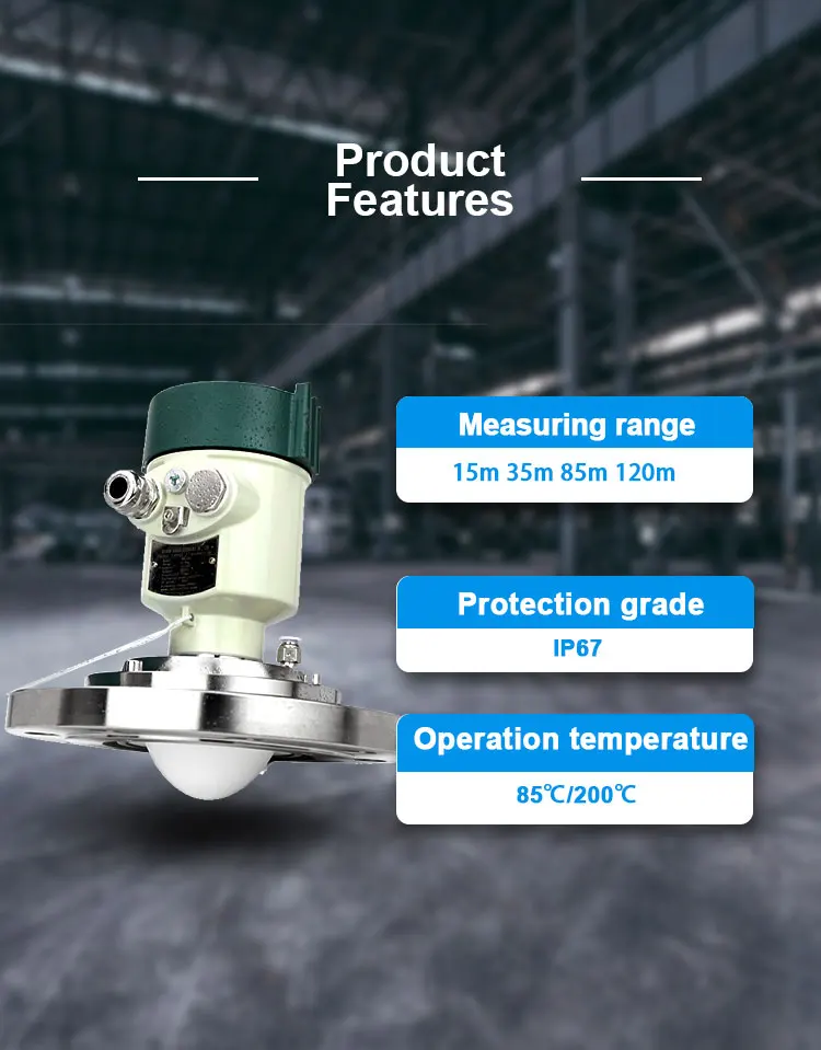 Sentec 80g Non-contact Radar Water Level Sensor For Tank Liquids And ...