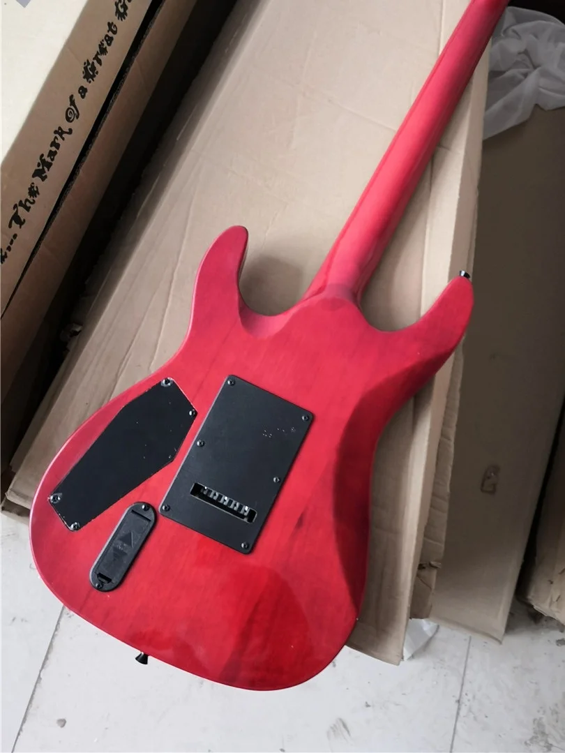 エピフォンエレキギター　フロイドローズ　ハードケース付き Custom Made Red Electric Guitar with Floyd Rose Bridge