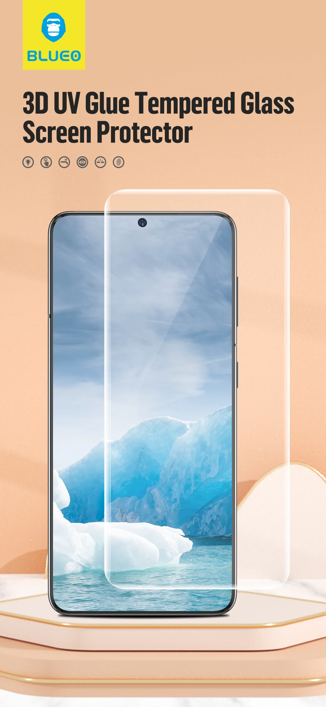 Blueo Phones Mobile Android Huawei Uv Glass Screen Protector For Huawei