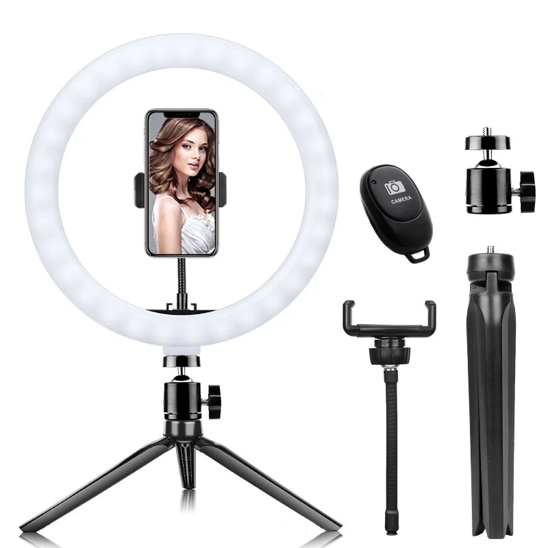 10インチ LEDリングライト 三脚スタント Amazon.co.jp: LEDリングライト 10インチ 8500K 135cm三脚 3way