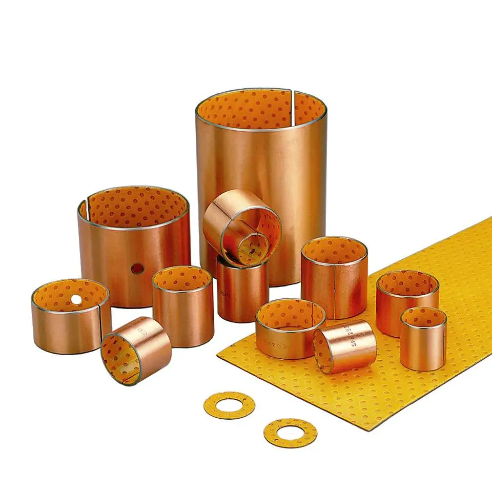 2 Selbstschmierende Graphit-Kupfer-Buchsen – Innendurchmesser 18 Mm, Außen-Ø 24 Mm, Länge 20 Mm – ölfrei, Hitzebeständig Bis +250 °C – Für Maschinen, Auto & Landwirtschaft