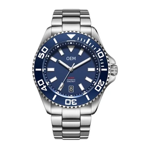 OEM Factory Customized 200M High-end Diving Watch 316L Stainless Steel Automatic Sapphire Crystal Mechanical Watch