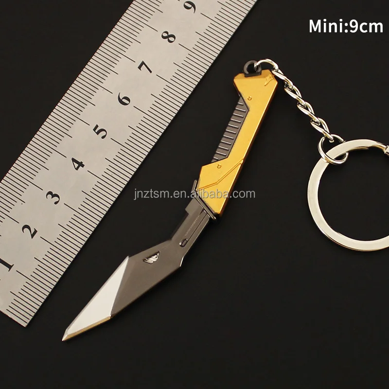 Valorant Composite Knife Mini Zinc Alloy Metal Keychain Toys Multiple ...