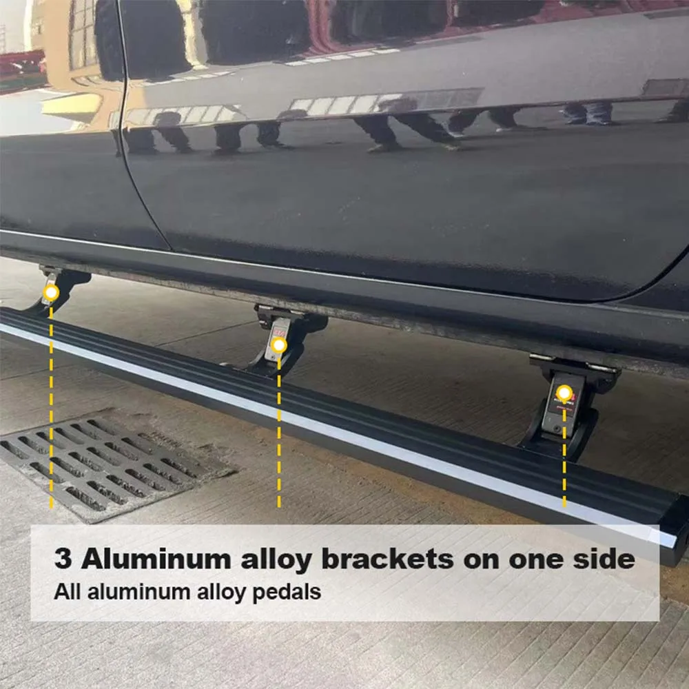 Electric Side Steps Bars Power Running Boards for 05 Pickup Chevy Silverado 1500 2500 HD Crew Cab 2015 2019 Silverado Steps