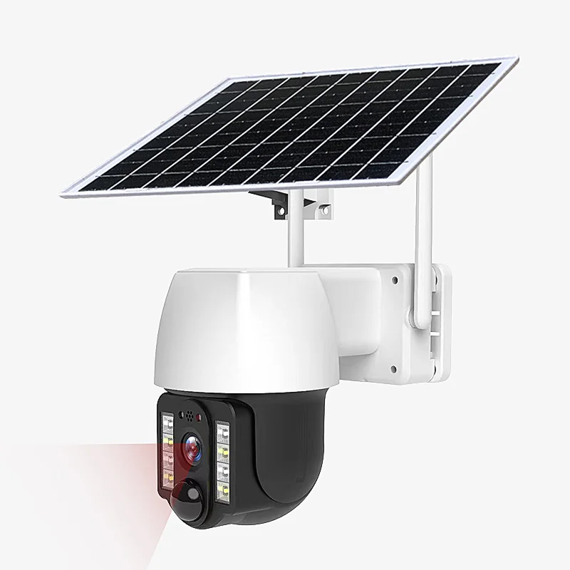 V380 Pro Ip66 4g Solar Powered Battery Camera Dual Lens 4mp Pir Camera ...