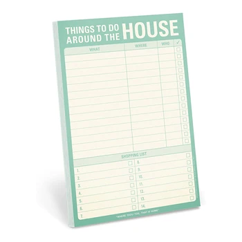 Custom All Out Of Memo Pad Grocery List Printed Note Pad & Personalized 6 x 9-inches To Do Around the House Pad