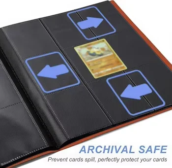 Ready to Ship Premium PP Matte Poke Mon Yugioh Trading Card Binder 9-Pocket  360 Capacity Black PVC Cover Plastic Material| Alibaba.com