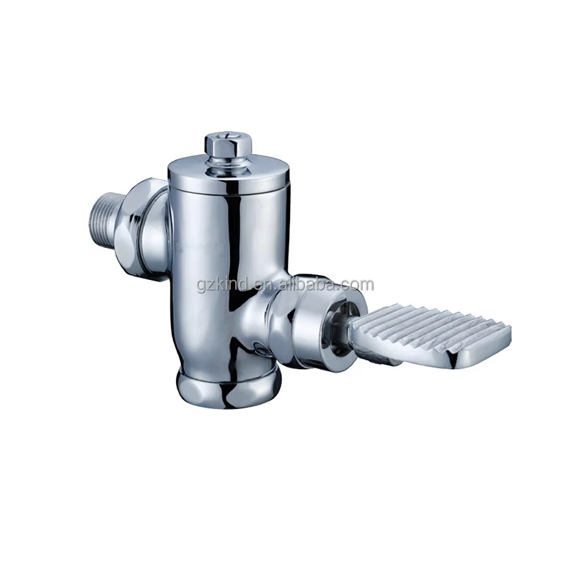 Public Station Brass Hand Control Toilet Push Button Urinal Metered