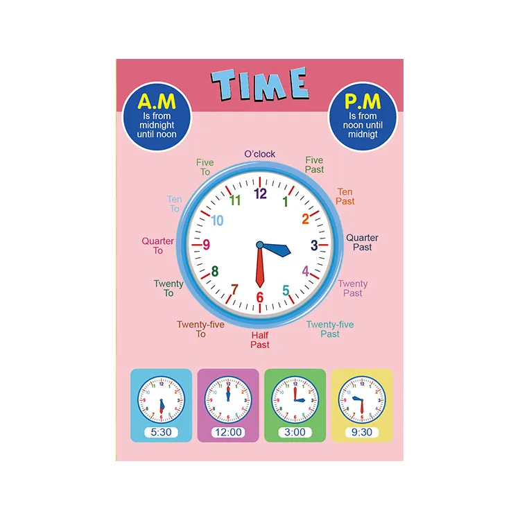 Custom Educational Abc Alphabet Number Months Learning Posters ...