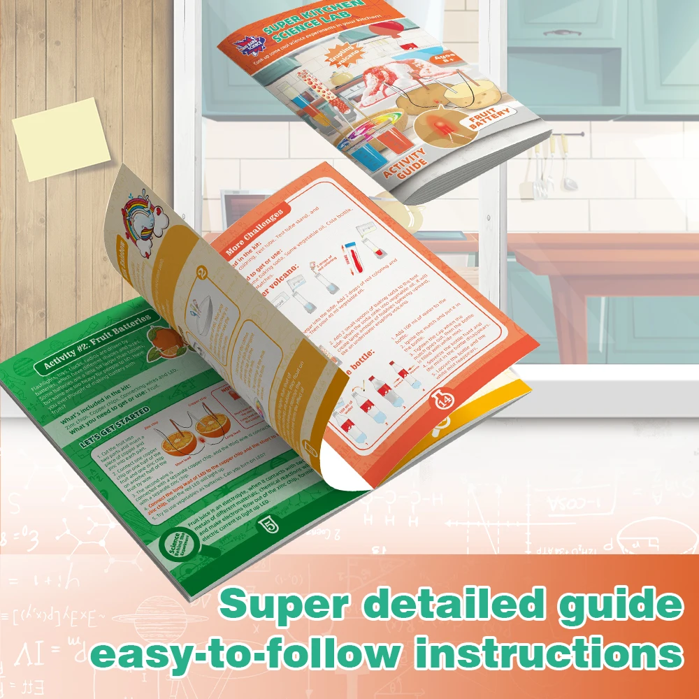 Super Kitchen Science Lab 16 Experiments Kids Learning Toys and Children Experience Chemical Phenomenon Education Kitchen Toys
