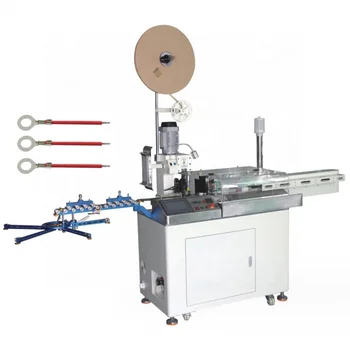 Automatic wire cutting stripping twisting tinning and crimping machine