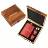 8oz Red SS Hip Flask