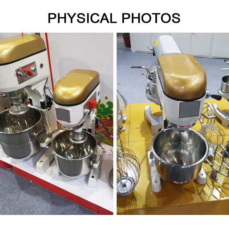 Многофункциональный планетарный миксер 20 л из нержавеющей стали, пищевой миксер для тортов