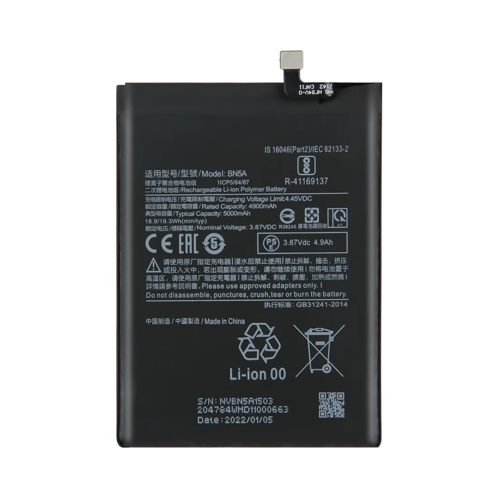 Wholesale new model BN5A Battery For Xiaomi redmi note 10 5g/poco m3 pro 5g  Replacement Phone Battery 5000mAh From m.alibaba.com