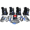 Kit 4 pezzi: macchina nera, pulsante rosso.