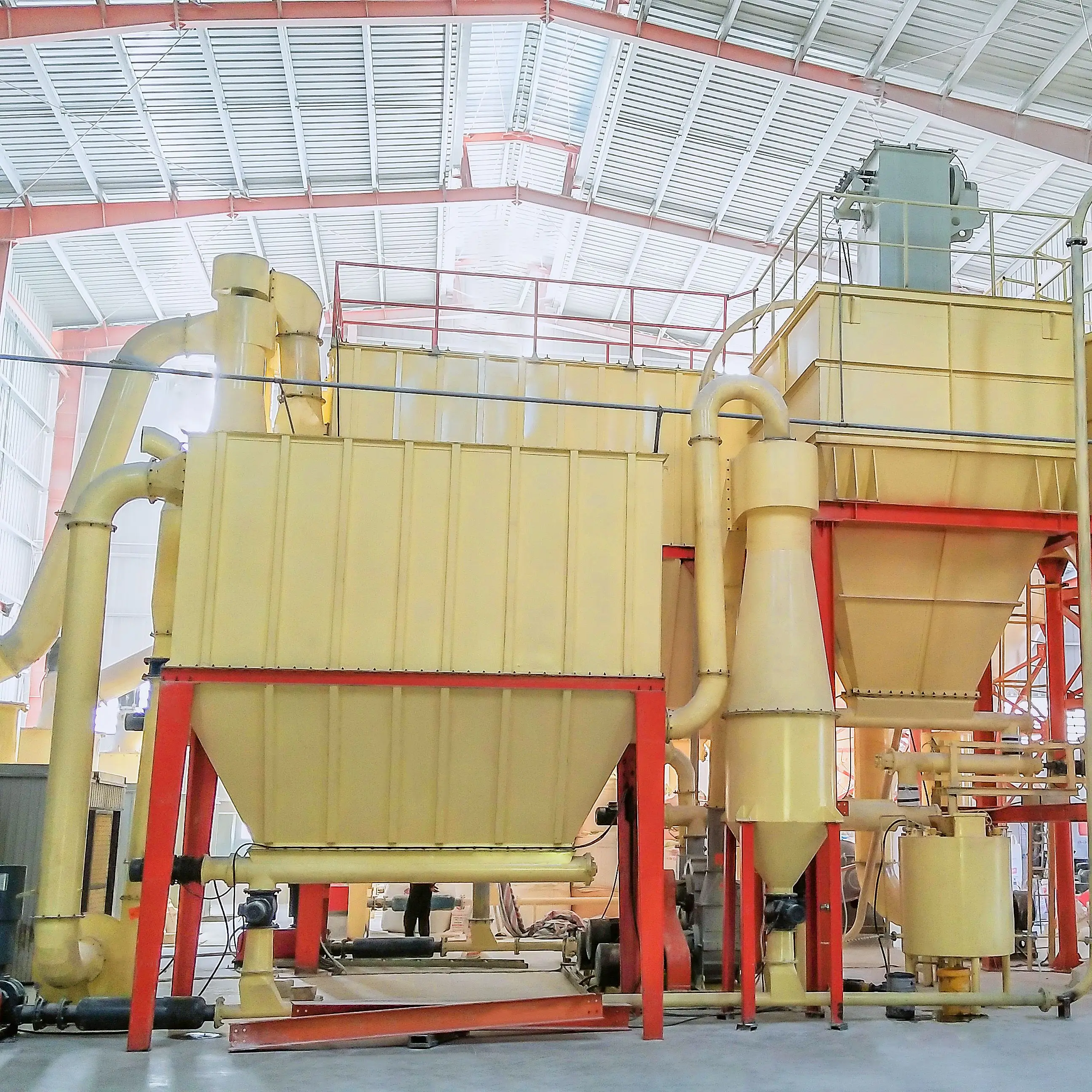 Clirik Automatic PLC Controlled Siemens Motor Gypsum Powder Grinding Mill Machine Plant 150-3000 Mesh Output Energy Saving Long
