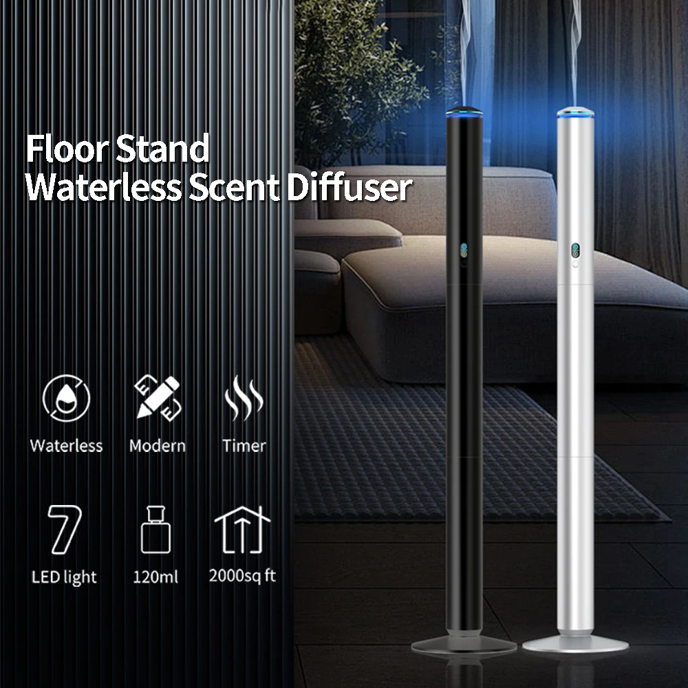 Diffusing Tower Wifi Tall Slim Diffusing Aroma Waterless Floor Scent Aroma Diffuser ...