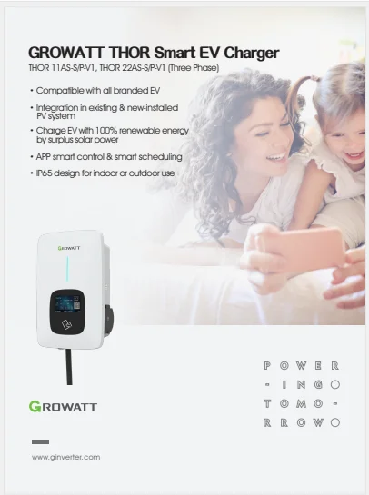 Growatt Smart Ev Charger Safety Ip Three Phase Kw Kw Ev Car