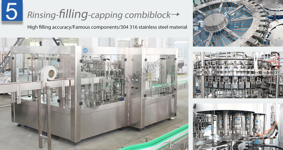 Automatic Beer Wine Alcoholic Beverage Processing Equipment Carbonated Drink Whisky Vodka Filling Machine 200ml Oil Capacity manufacture