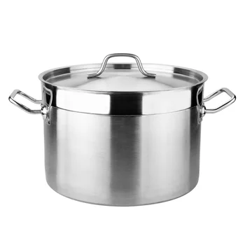 DaoSheng 8QT Low Body High Quality Kitchen Use Stainless Steel Stock Pot Cookware Pot