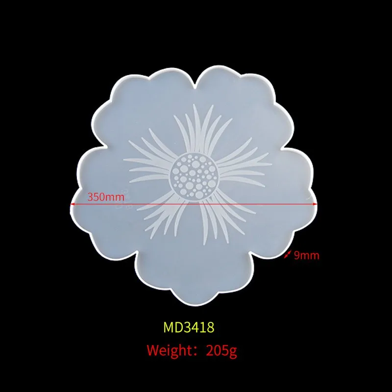 mirror surface high quality flower silicon molds for epoxy resin for crystal epoxy resin cast