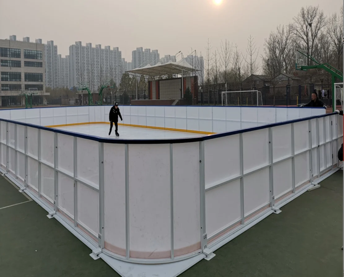 Indoor And Outdoor Pe Sheet Ice Hockey Synthetic Ice Skating Rink