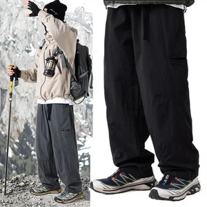 OEM & ODM  Men's New Spring Water-Repellent Casual Pants Japanese Style Mid Waist Flat Side Pocket