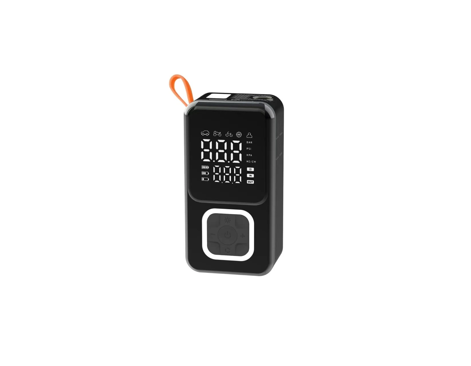 HF606 Dvojité obrazovky, kompresor vzduchu, powerbank, nafukovač pneumatik pro automobily, Reifenfüller, Compresor De Aire, monitor tlaku v pneumatikách