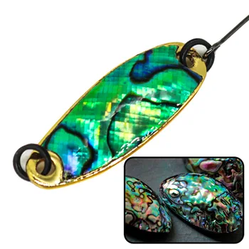 Lure Metal Bass Artificial Hard Bait with Horse Mouth Sequin Willow Leaf Design Single Hook for Stream Fishing – Metal Jig – view 4