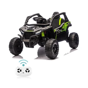 12V Kids Electric UTV Licensed Ride-on Car Remote Control Lights for Age Range 2 -4 Years Made Durable Plastic