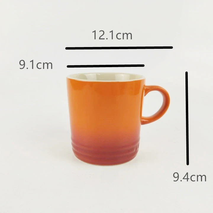 Ceramic Tea Mug for Hot Tea Cups Orange Yellow Kiln Change Glaze for Office and Home Horoscope Coffee Mugs Gifts details