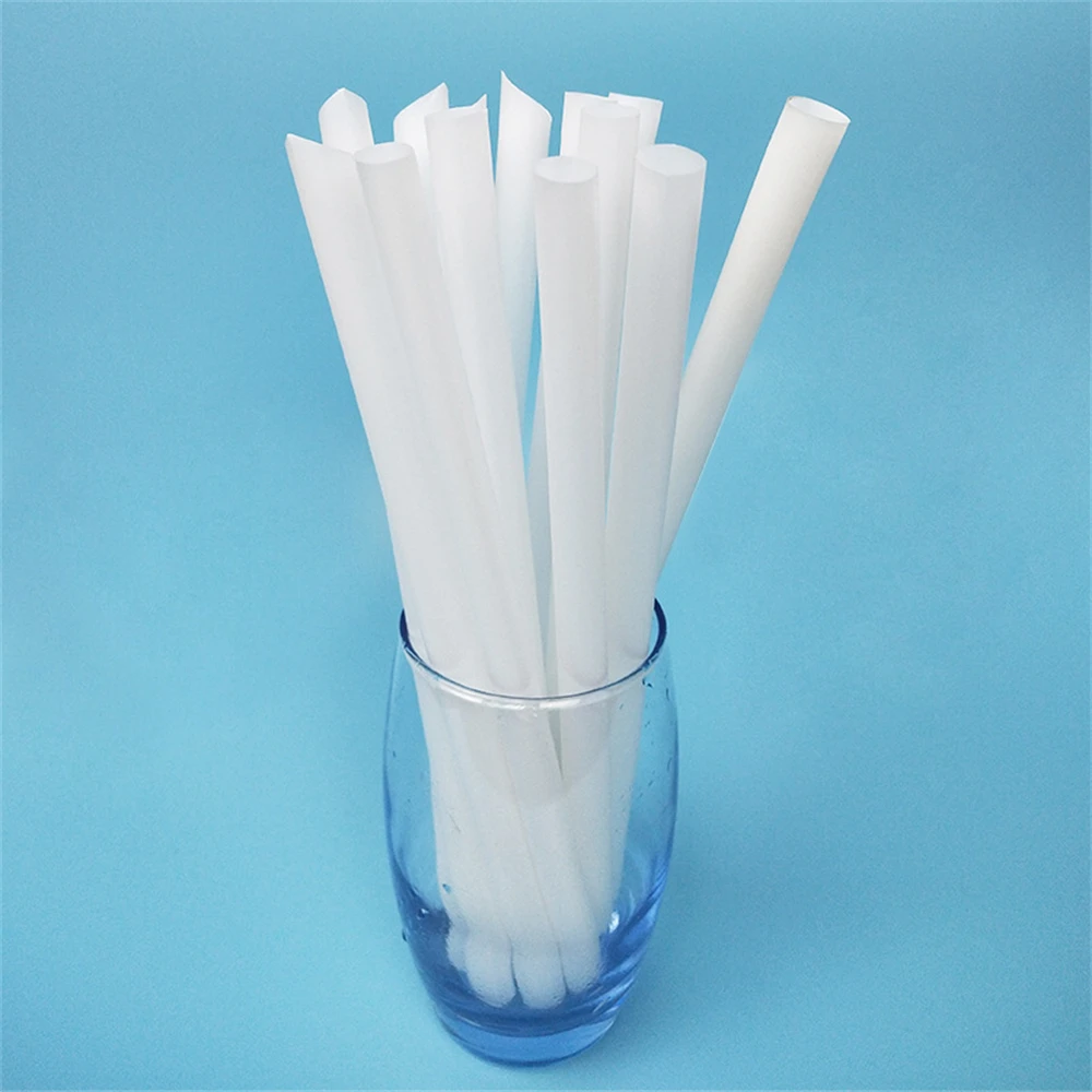 Biodegradable Fiber Straws Customized Logo Pla Straw Cornstarch