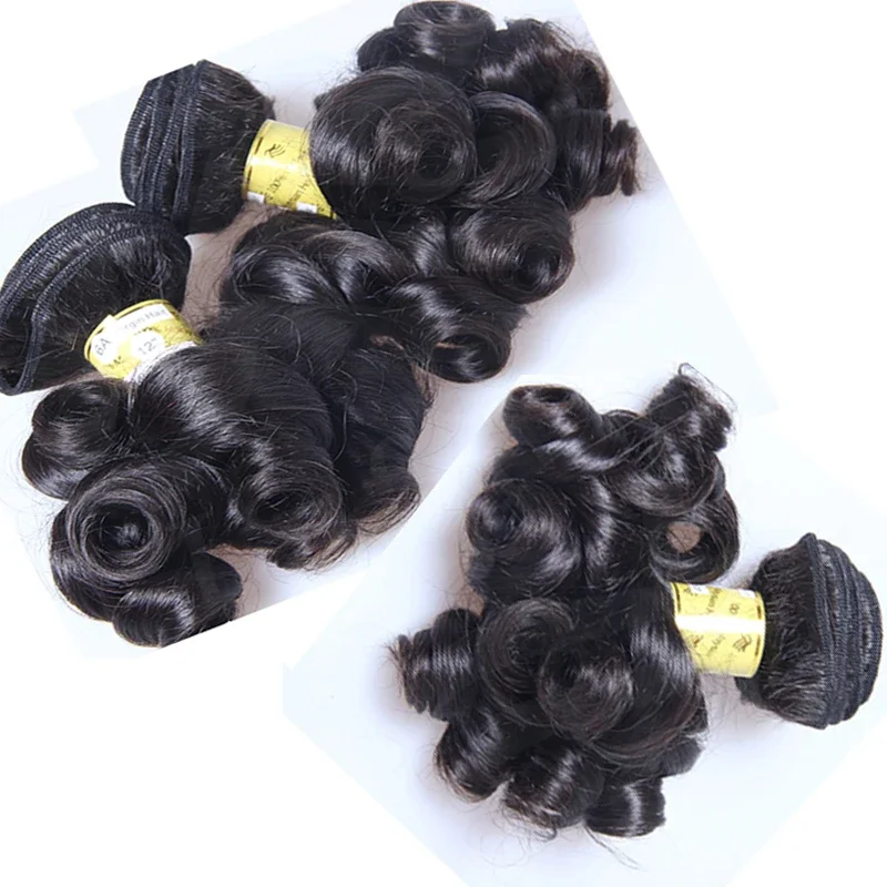 Peruaanse Bouncy Curly Human Hair Weaves Bundel Extensions 1st/3st/Lot_voghion.com