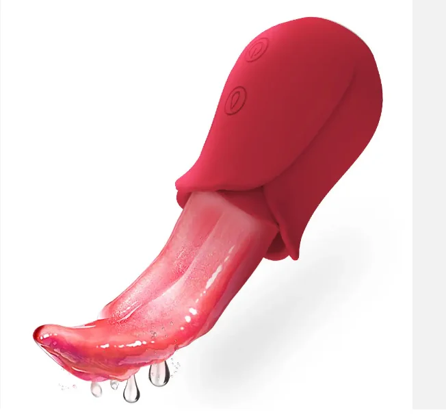 Rose Artificial Tongue Vibrator for Women - Waterproof Silicone Licking and  Vibration, Ideal for Wholesale Adult Sex Toys