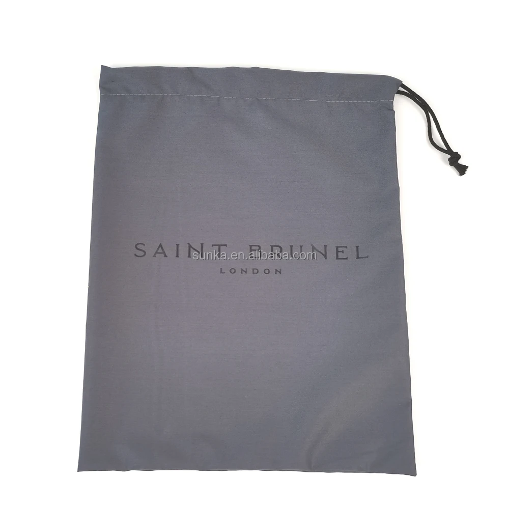 Dark Grey Polyester Cotton Dust Bag For 