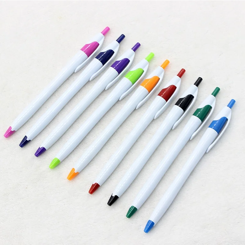 Cheapest White Color Pen Plastic Pen Ballpoint With Custom Logo - Buy ...