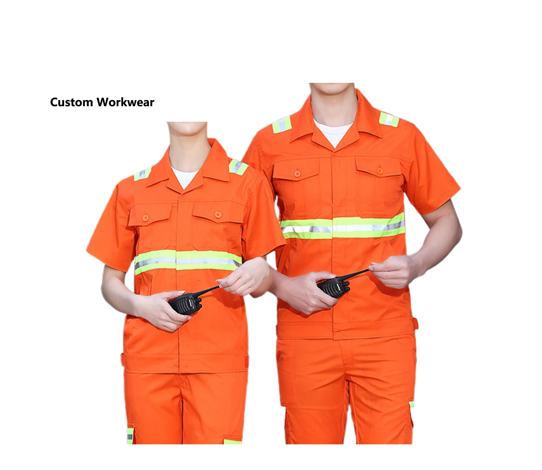 high quality fashion custom rescue sanitation worker outfit uniforms workwear with reflective stripe