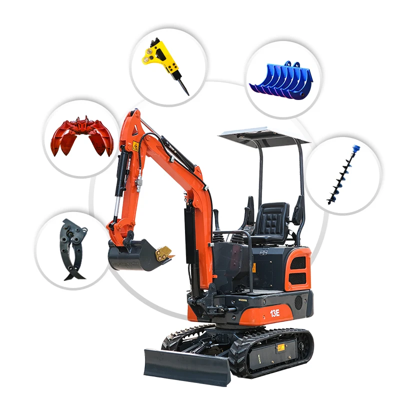Shanding SD13E One Ton Small Mini Excavator 1.2 Ton Earth-moving Mini