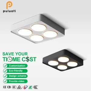 Modern 28W LED GX53 Down Lights Aluminum Anti-Glare Surface Mounted Downlight for Home Store Warm White Indoor Lighting Solution