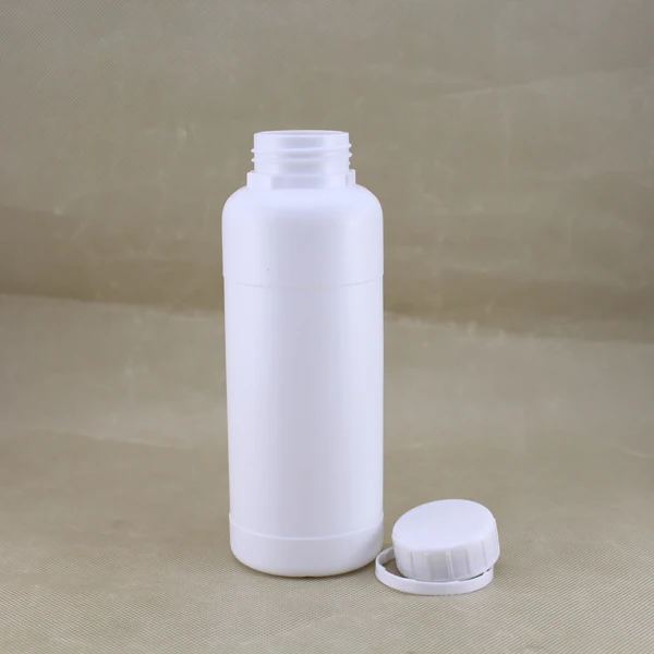 High Quality Liquid Fertilizer HDPE 1 Litre Plastic Bottle 1000ml With Screw Tamper Ring Cap