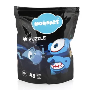 High Quality Paper Puzzle Bag Children's Educational Toys 48 Pieces Custom Printed a Small Number Puzzle Pieces