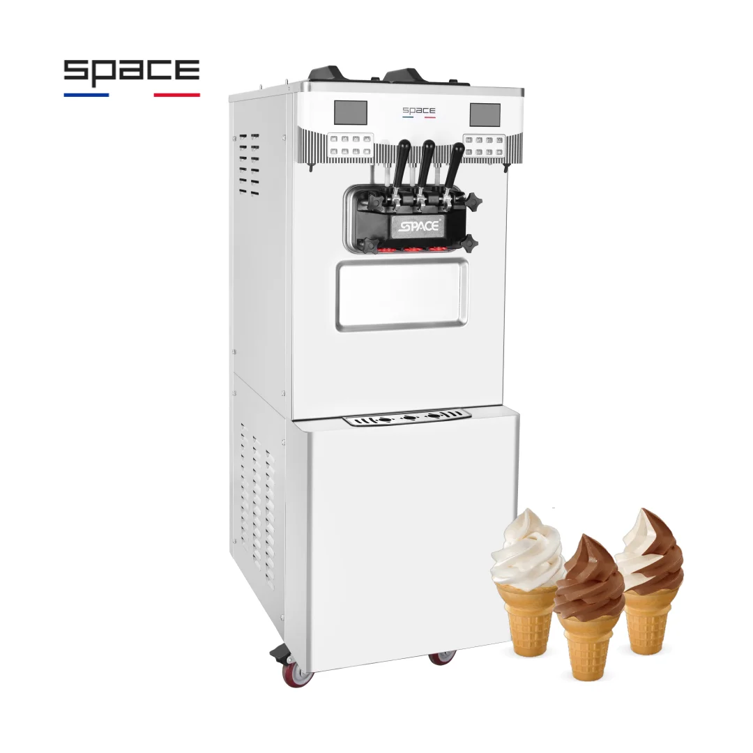 SPACE Premium Soft Ice Cream Maker Machine with Dual Systems