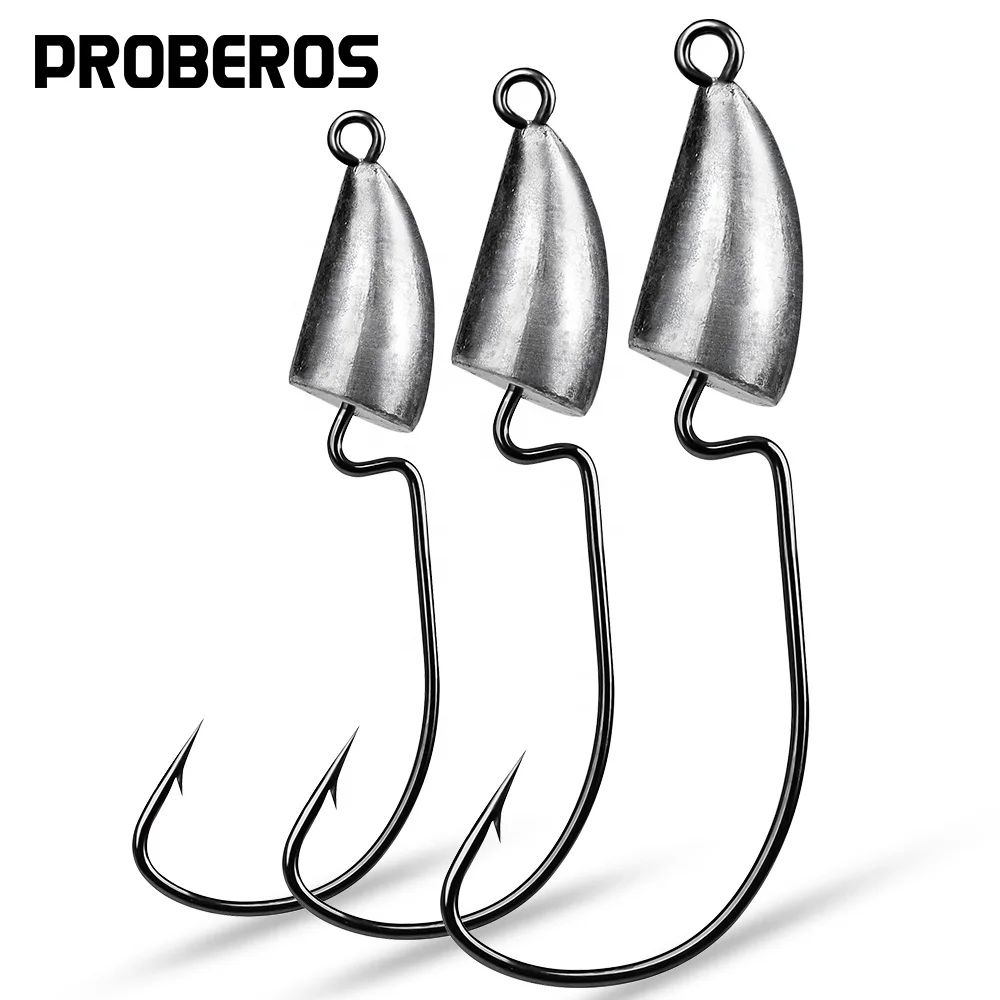 Lead Head Fishing Hook 5g 7g 10g 14g Bullet Jig Head Fish Hooks