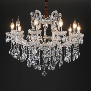 Modern Nordic Style Warm White LED Decoration Lights with Crystal Glass Adjustable Height for Living Room